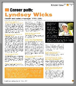Lyndsey Wicks Health and Safety Manager, VWS (UK)